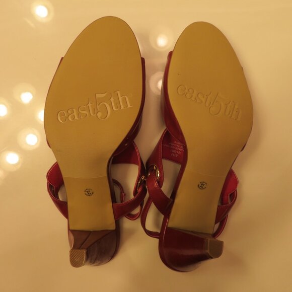 east5th 8 1/2 Medium 2 1/2 to 3 in heel Sling Back High Heel Dressy Shoe - Picture 2 of 16